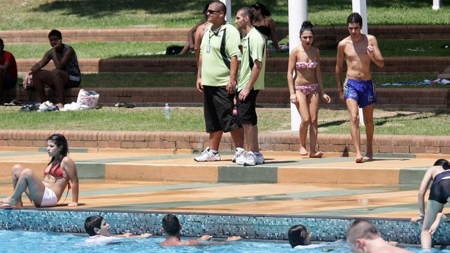 Many remember the tiered lawns of the aquatic centre.