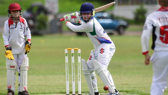 James Cronin, in 2020, shows off his skills with the bat for Brothers Mustangs. Picture: Brian Cassidy