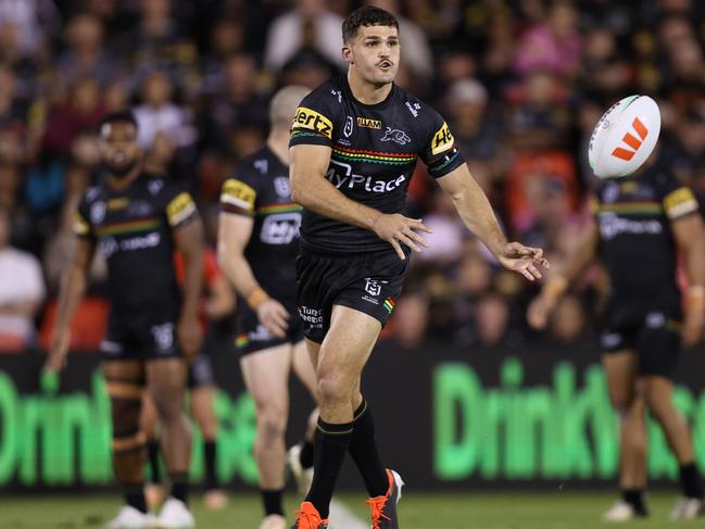 Nathan Cleary is set to be sidelined for up to a month. Picture: Jason McCawley/Getty Images