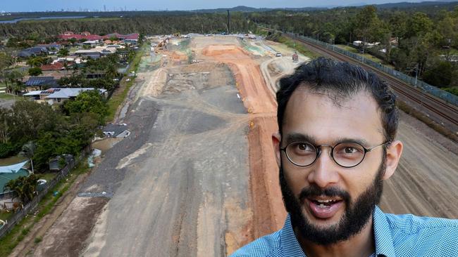 Brisbane Lord Mayoral candidate Jonathan Sriranganathan said more koalas would die. Pictures: TMR and contributed