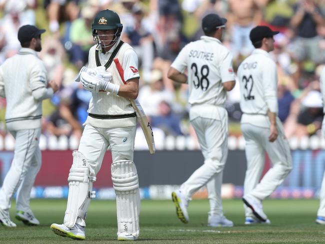 Marnus Labuschagne was dismissed for 1 and 2 in the first Test against New Zealand. PIcture: Getty Images)