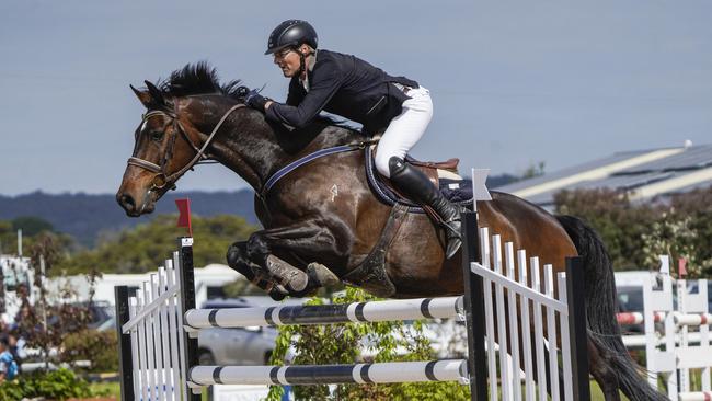 Adam Johnstone and her horse Up. Picture: Valeriu Campan