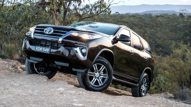 A genuine off-roader: Fortuner has part-time 4WD and can tow up to 3000kg.