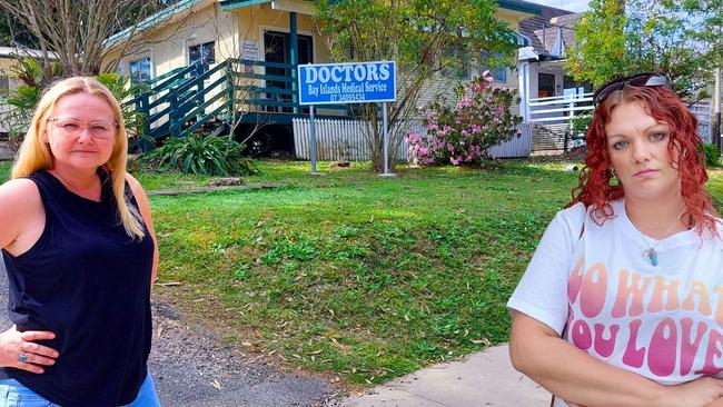 Macleay Island residents: Trainee paramedic Adrienne Carswell and care worker Teddie McElroy are campaigning for better mental health services on the four bay islands.