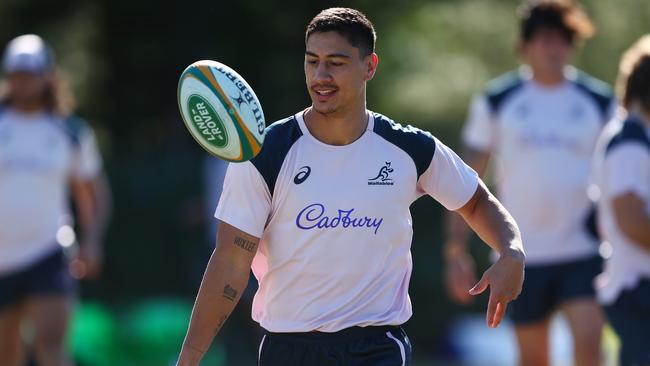 Lalakai Foketi is hopeful for a chance to play for the Wallabies in Argentina. Picture: Chris Hyde / Getty Images