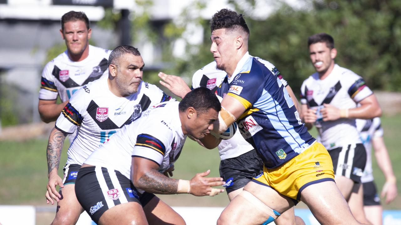 Jamayne Taunoa-Brown in the Intrust Super Cup.