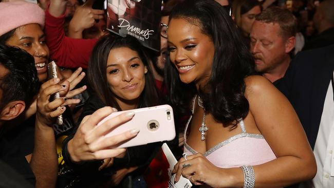 SYDNEY, AUSTRALIA - OCTOBER 03:  Rihanna attends the Fenty Beauty by Rihanna Anniversary Event at Sephora Pitt Street store on October 3, 2018 in Sydney, Australia.  (Photo by Caroline McCredie/Getty Images for Fenty Beauty by Rihanna)