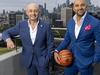 Richest 250 member Larry Kestelman, who also owns the National Basketball League (left) with Melbourne entrepreneur Aaron Sansoni in Melbourne. 
. Picture: Alex Coppel.