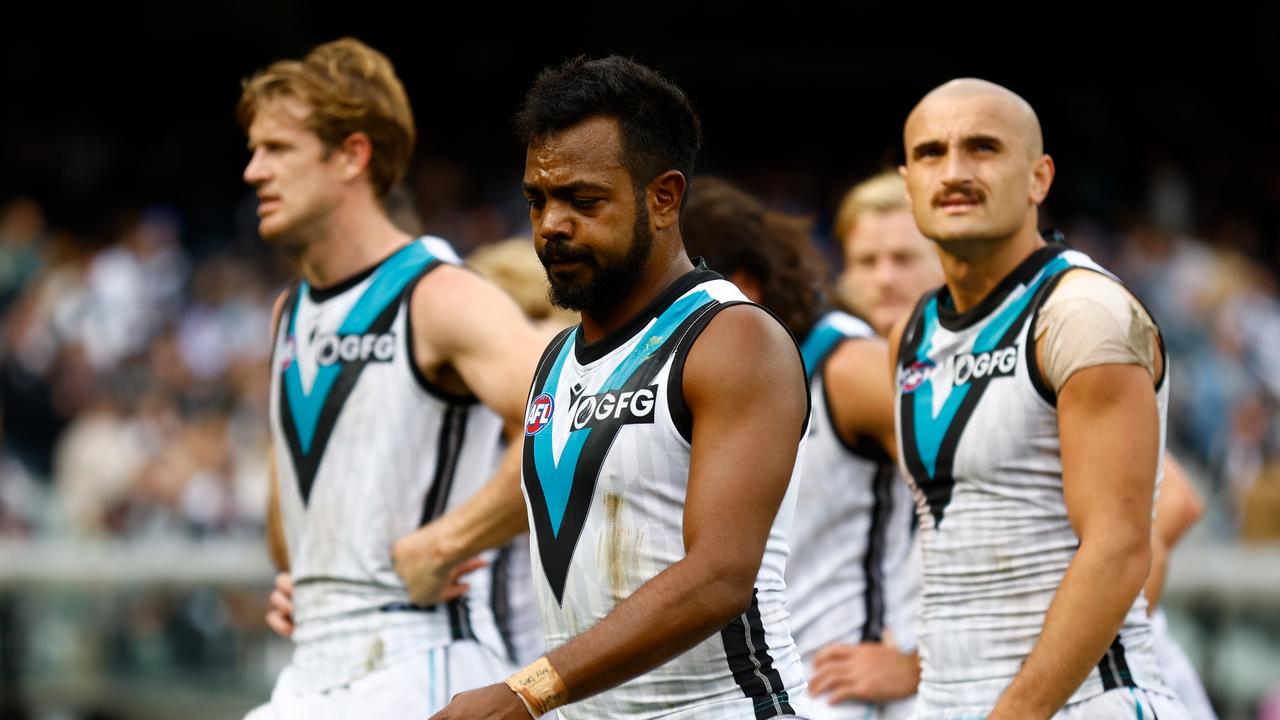 The club has called out a racist post directed at Junior Rioli. Picture: Michael Willson/AFL Photos via Getty Images