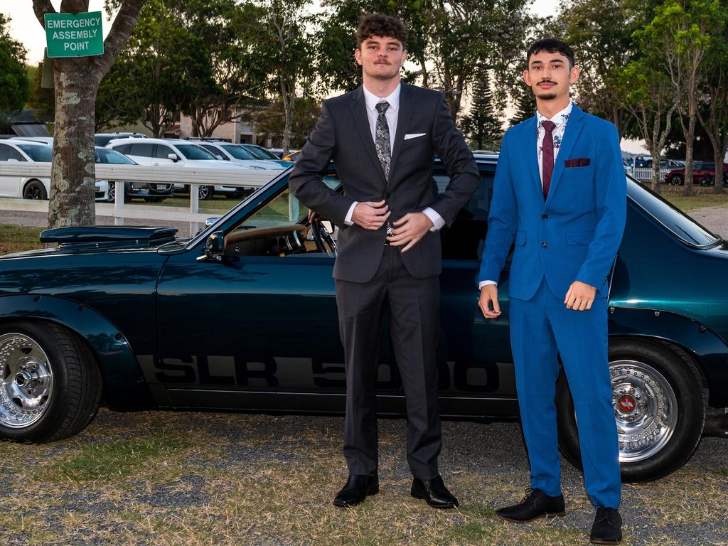 Mason Payne and Charles Foo at Mackay State High School, Mackay Turf Club Saturday 14 October 2023 Picture: Michaela Harlow