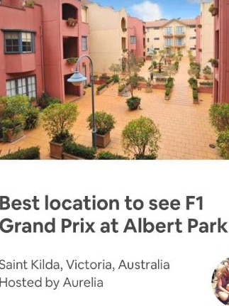 Port Phillip locals keen to escape the bustle of the Grand Prix are cashing in by renting out their homes.