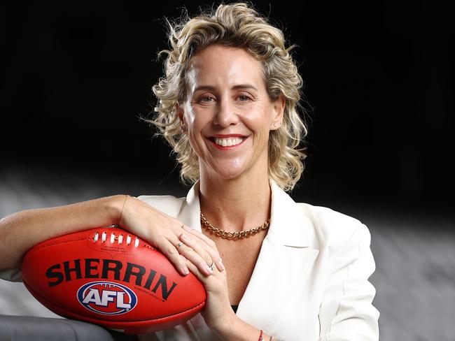 WARNING WARNING DO NOT RUN EMBARGOED MARCH 11 2023 WARNING WARNING   MELBOURNE . 02/03/2023.  AFL .  The women who run the menÃs game Kylie Rogers, Executive General Manager Customer and Commercial at Marvel Stadium . Pic: Michael Klein