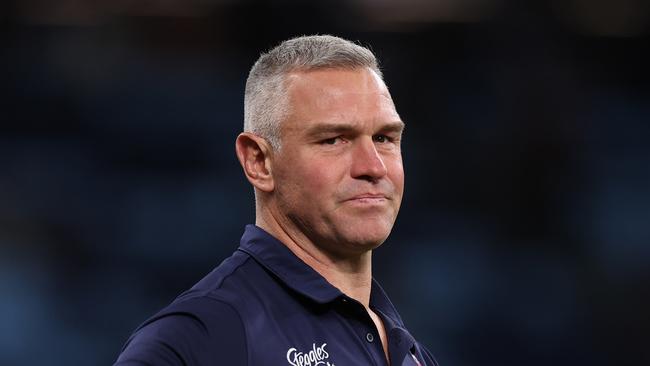 SYDNEY, AUSTRALIA - MARCH 30: Sydney Roosters assistant coach Jason Ryles during the round five NRL match between the Sydney Roosters and the Parramatta Eels at Allianz Stadium on March 30, 2023 in Sydney, Australia. (Photo by Mark Kolbe/Getty Images)