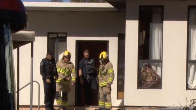 The residents, a father and his three children, were taken to hospital to be checked for smoke inhalation. Picture:7NEWS