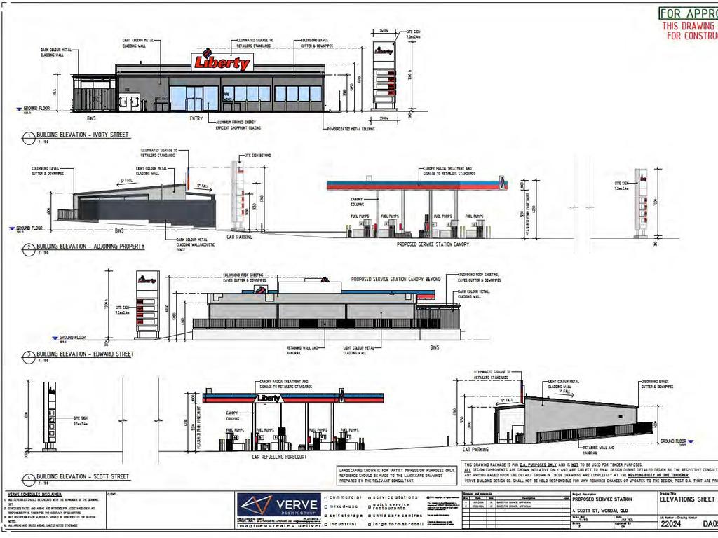 New plans have been revealed for the approved service station for Wondai. Image: SBRC.