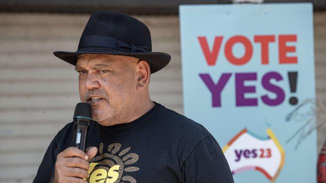 Indigenous leader Noel Pearson in Aurukun on Monday. Picture: Brian Cassey