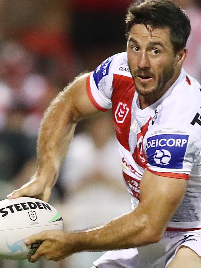 Ben Hunt has been trusted to lead the Dragons. Picture: Mark Metcalfe/Getty Images