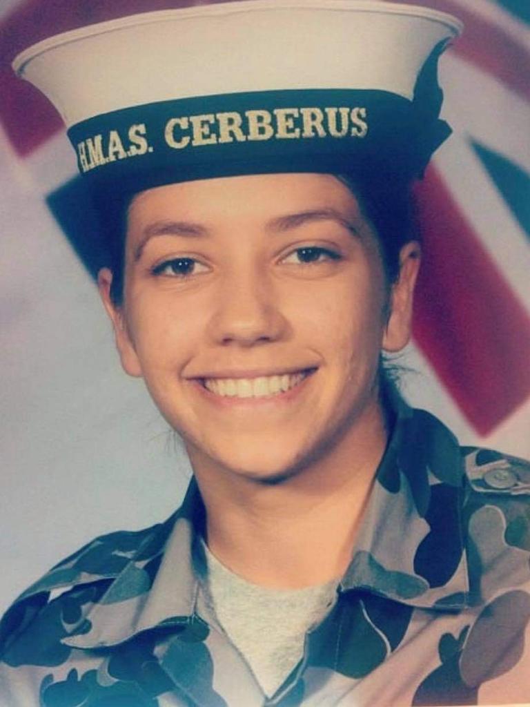 Teri Bailey joined the Australian navy at the age of 18. Picture: Supplied