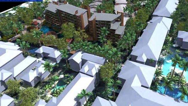 The 2017 development application for a resort with an eight-storey building of at least 28.6m has been granted an extension of time to January 2023. Picture: Supplied