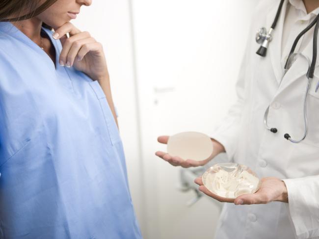 If women with the implants have excessive fluid build-up around the breast implant, pain, swelling, or lumps in the breast or armpit they should go to their doctor. Picture: Supplied 