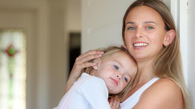 Kellie Finlayson with daughter Sophia. Picture: Russell Millard