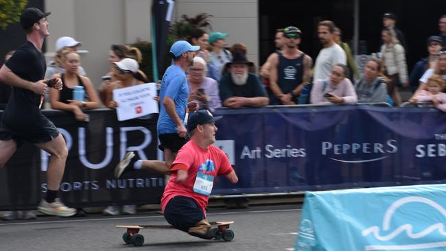 Some of the magic moments and action from the ASICS Runaway Noosa Marathon. Photo: Mark Furler