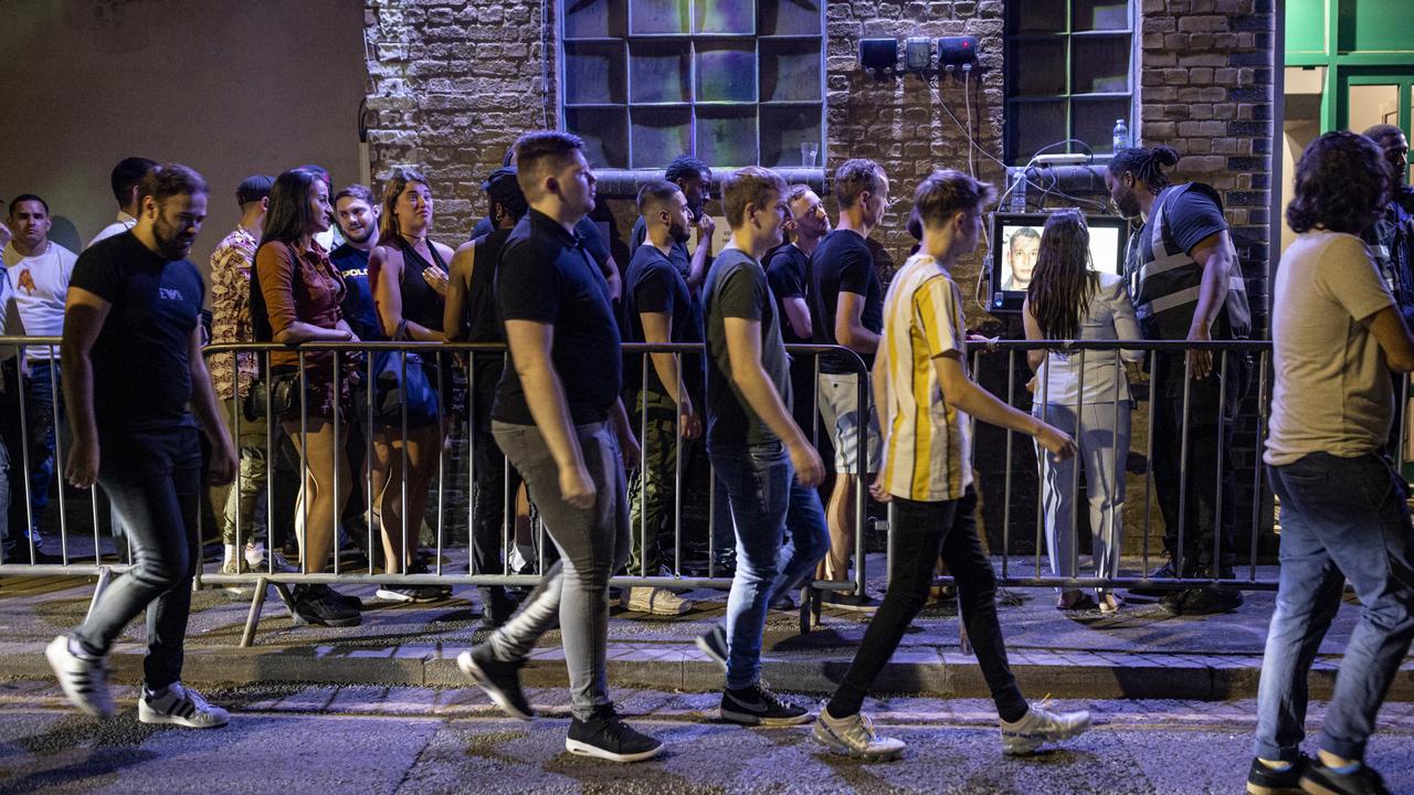 People queue outside Egg London nightclub in the early hours of July 19 as ‘Freedom Day’ goes ahead despite surging virus cases. Picture: Rob Pinney/Getty Images