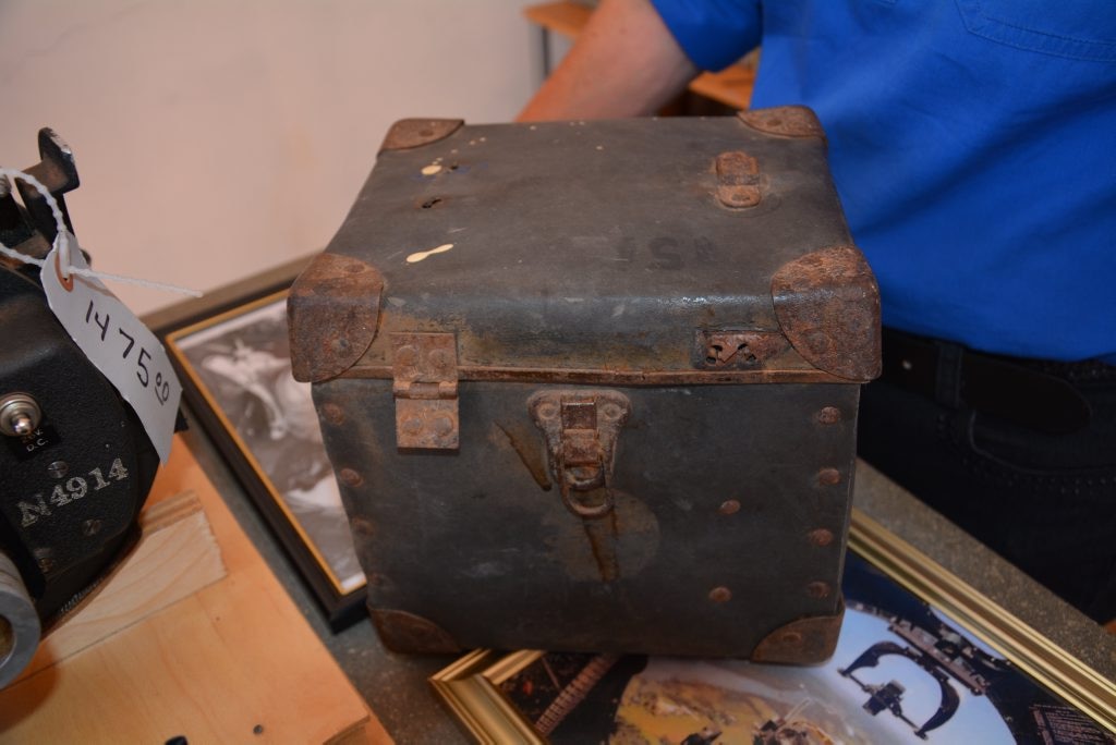 Box among relics found from a once top-secret American base at the Charleville airfield in western Queensland in 1942. Photo Rae Wilson / Newsdesk. Picture: Rae Wilson