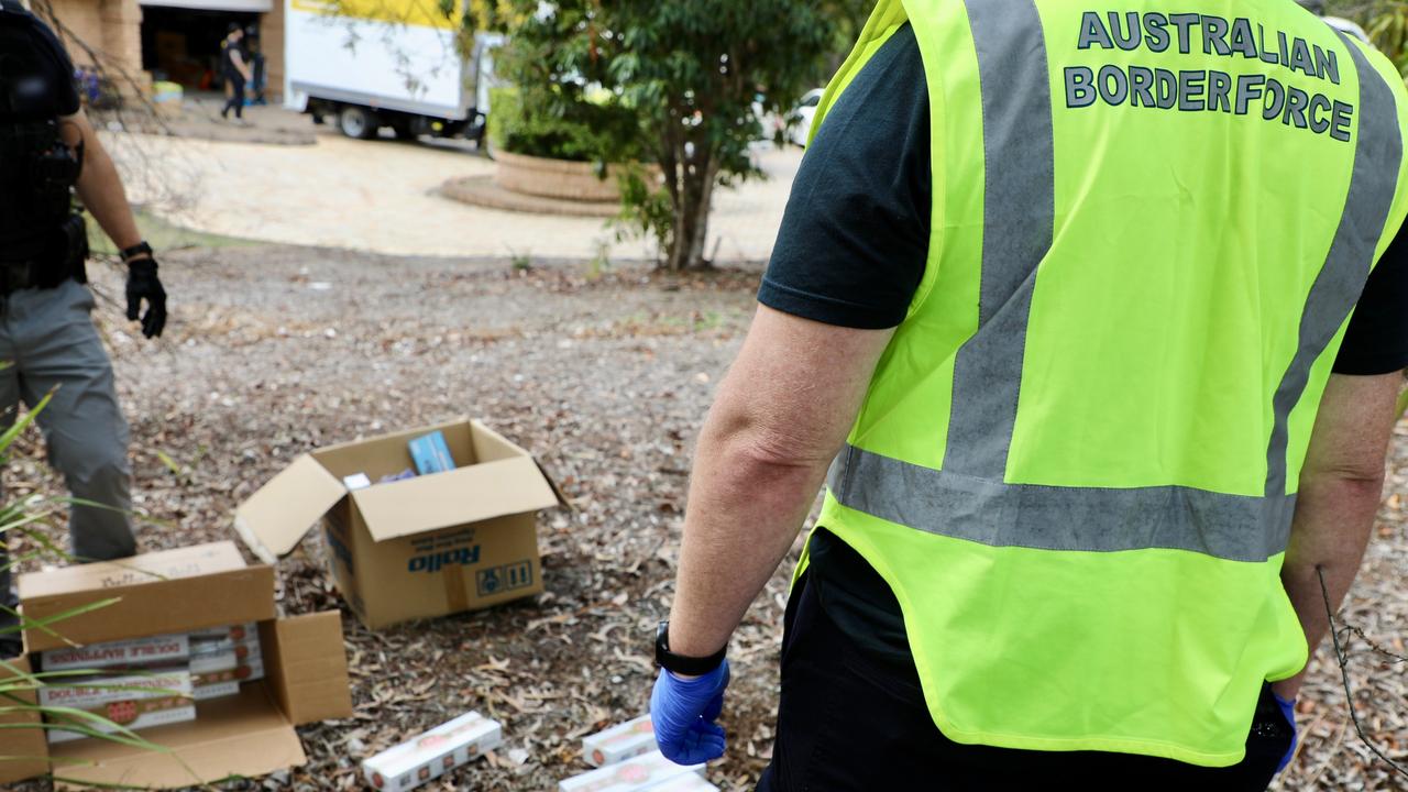 Australian Border Force seize cash, vapes and illegal tobacco seized in huge multi-agency tobacco raids.