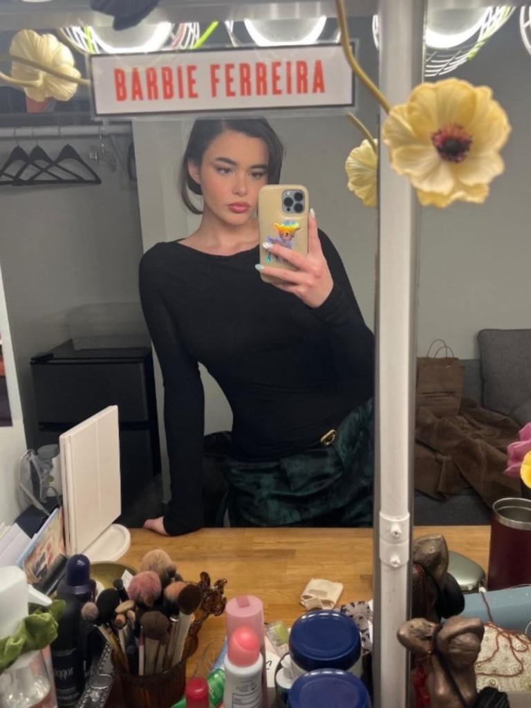 Barbie Ferreira has transformed her physique over the last year. Picture: Twitter.