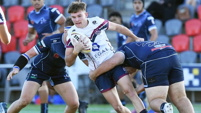 Langer Trophy: Ipswich V Redcliffe schoolboy rugby league challange. Ipswich player, Tommy Luhrman. Picture: Patrick Woods.