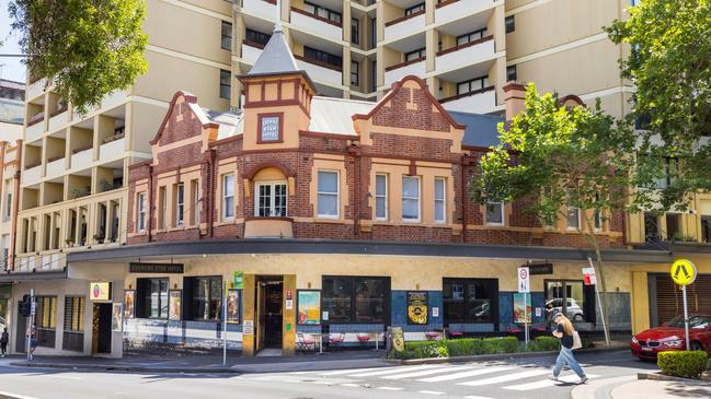 The Evening Star Hotel in inner-city Surry Hills.