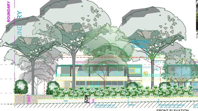 An artist’s impression of the new housing facility for older people and people with a disability at Belrose. Picture: Barry Rush & Associates