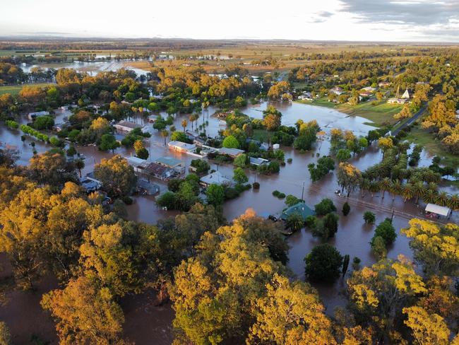 Pictures posted to SES NSW facebook page - 14-11-22 - Aerial view of the extensive aftermath of overnight flash flooding at Eugowra, photos taken earlier today showing the 120mm of rain falling in the Central West overnight. SES NSW