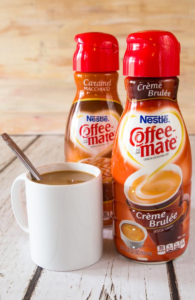 Coffee-mate is a common creamer used in the USA and comes in a variety of different flavours. Picture: iStock