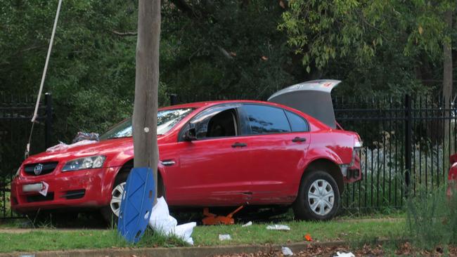 The car Wellington man Jacob Donn, 25, was allegedly behind the wheel of when he crashed into five people. Picture: Ryan Young