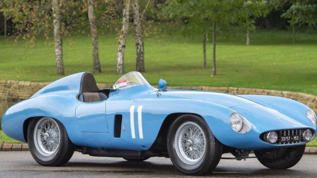 The French Blu 1955 Ferrari 500 Mondial by Scaglietti.