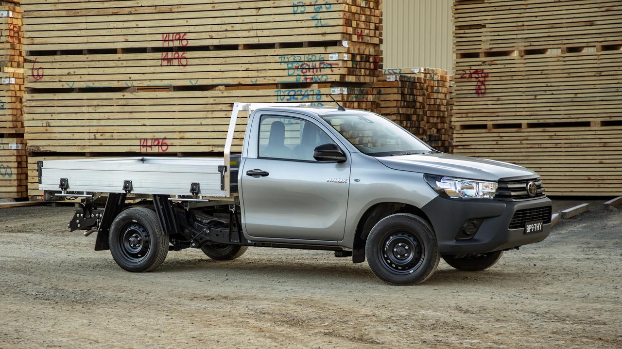 Basic two-wheel-drive variants helped give the HiLux an edge over the Ranger.