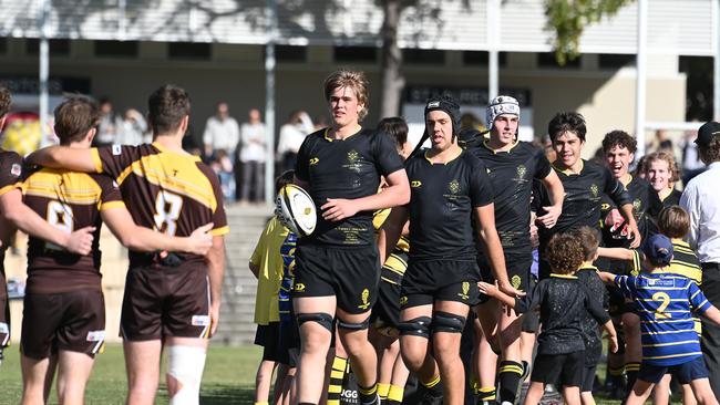 AIC First XV rugby grand final between St Laurence's College and Padua College. Picture, John Gass