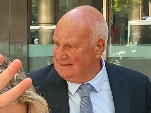 Francis Xavier "Frank" Crameri, 66, leaves the Melbourne County Court on the first day of his sexual assault trial. He has pleaded not guilty.