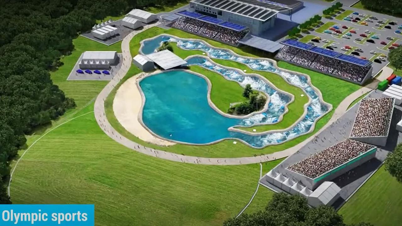 The proposed Redland Whitewater Centre could be used as part of a World Paddle Games that would attract up to 10,000 athletes and officials to southeast Queensland. Source: YouTube.