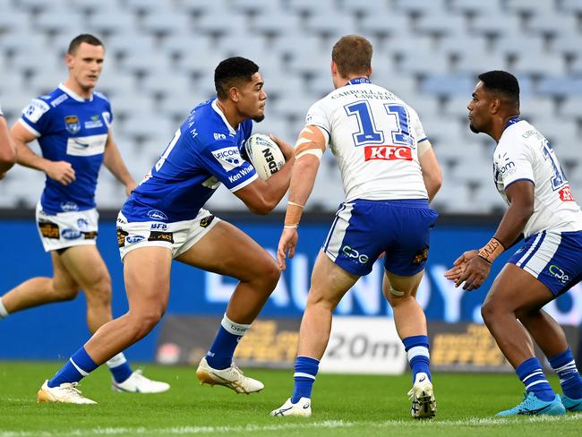 Tuku Hau Tapuha is a Cronulla-contracted player who has boosted the Jets this season. Picture: NRL Photos