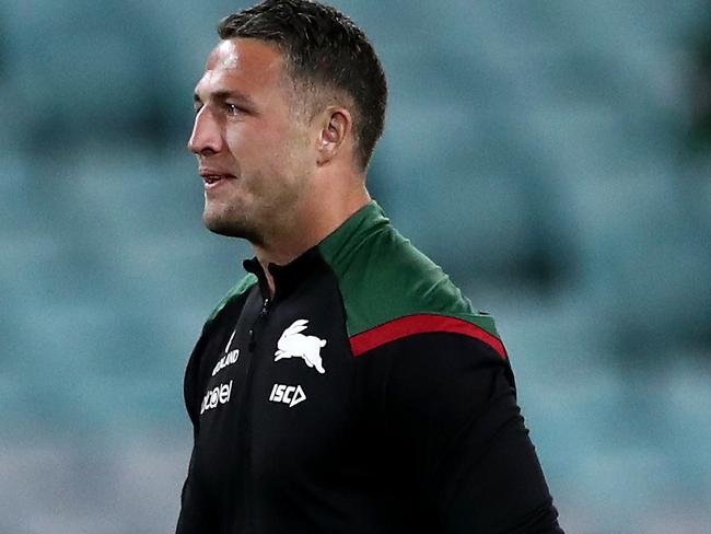 Sam Burgess has stood down from coaching and commentating duties. Picture: Cameron Spencer/Getty