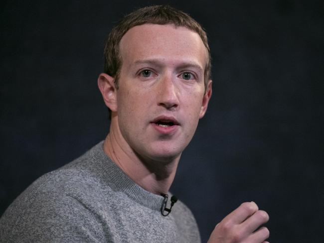 Facebook chief executive Officer Mark Zuckerberg said on Wednesday censoring a platform would not be the “right reflex” for a government worried about censorship. Picture: AP