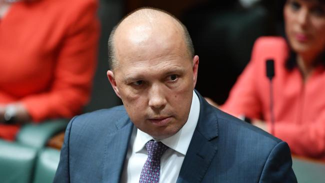 Minister for Immigration Peter Dutton. (Pic: Mick Tsikas/AAP.)