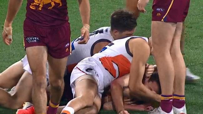 Toby Greene has been cited for this incident involving Lachie Neale.