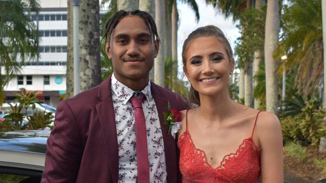 Arthur Miller and Lara Beveridge at the Mackay State High School formal at the MECC, on Wednesday November 18. Picture: Zizi Averill