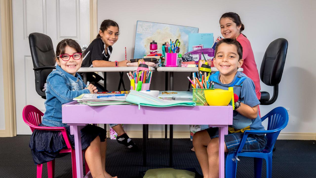 Parents all over Australia are dealing with home schooling kids, and not all are loving it. Picture: Jake Nowakowski