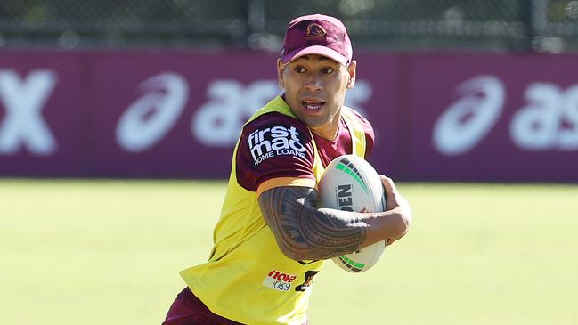 Jamayne Isaako gets a chance to step up for the Broncos. Picture: Liam Kidston.