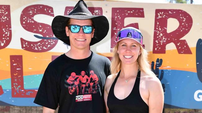 Ben Korn and Rhianna Lewis at the Gympie Muster. Picture: Patrick Woods.